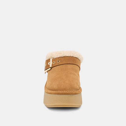 OSLO PLUSH LT BROWN SUEDE