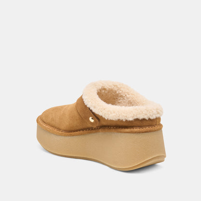 OSLO PLUSH LT BROWN SUEDE
