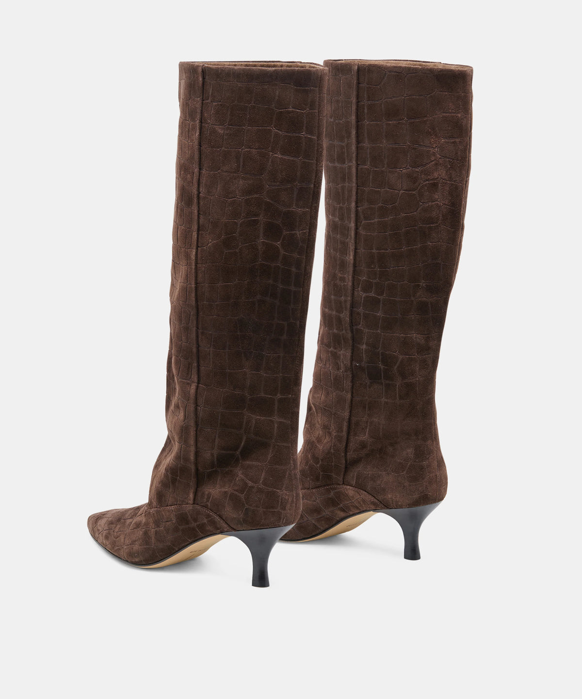 ROXLA Dark Chocolate Croco Knee-High Boots - view 4