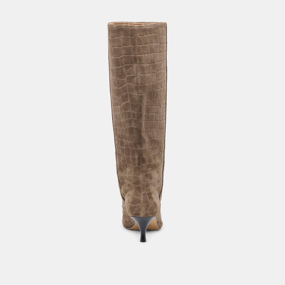 ROXLA Taupe Croco Suede Knee-High Boots - view 7