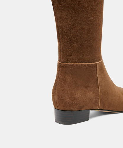 TYWIN NARROW CALF COCOA SUEDE