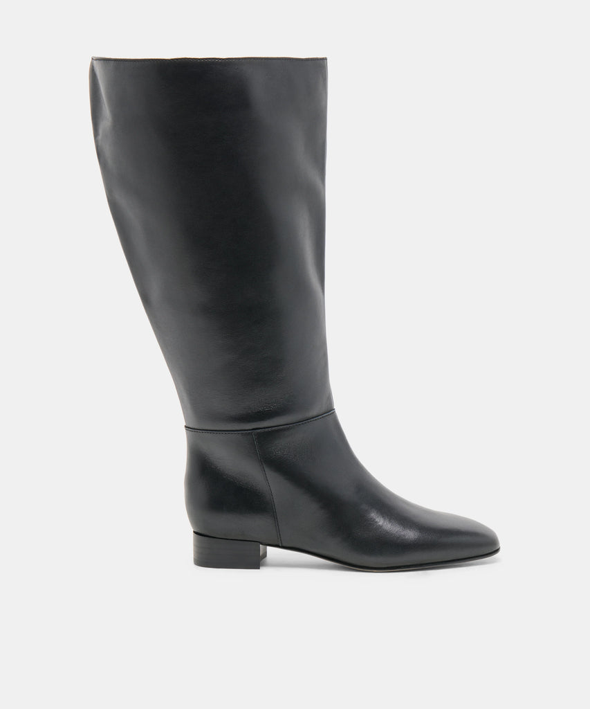 TYWIN EXTRA WIDE CALF BLACK LEATHER
