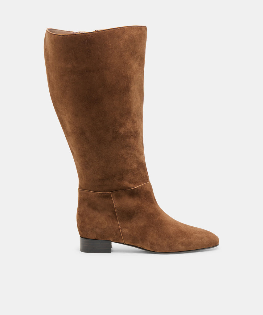 TYWIN EXTRA WIDE CALF COCOA SUEDE