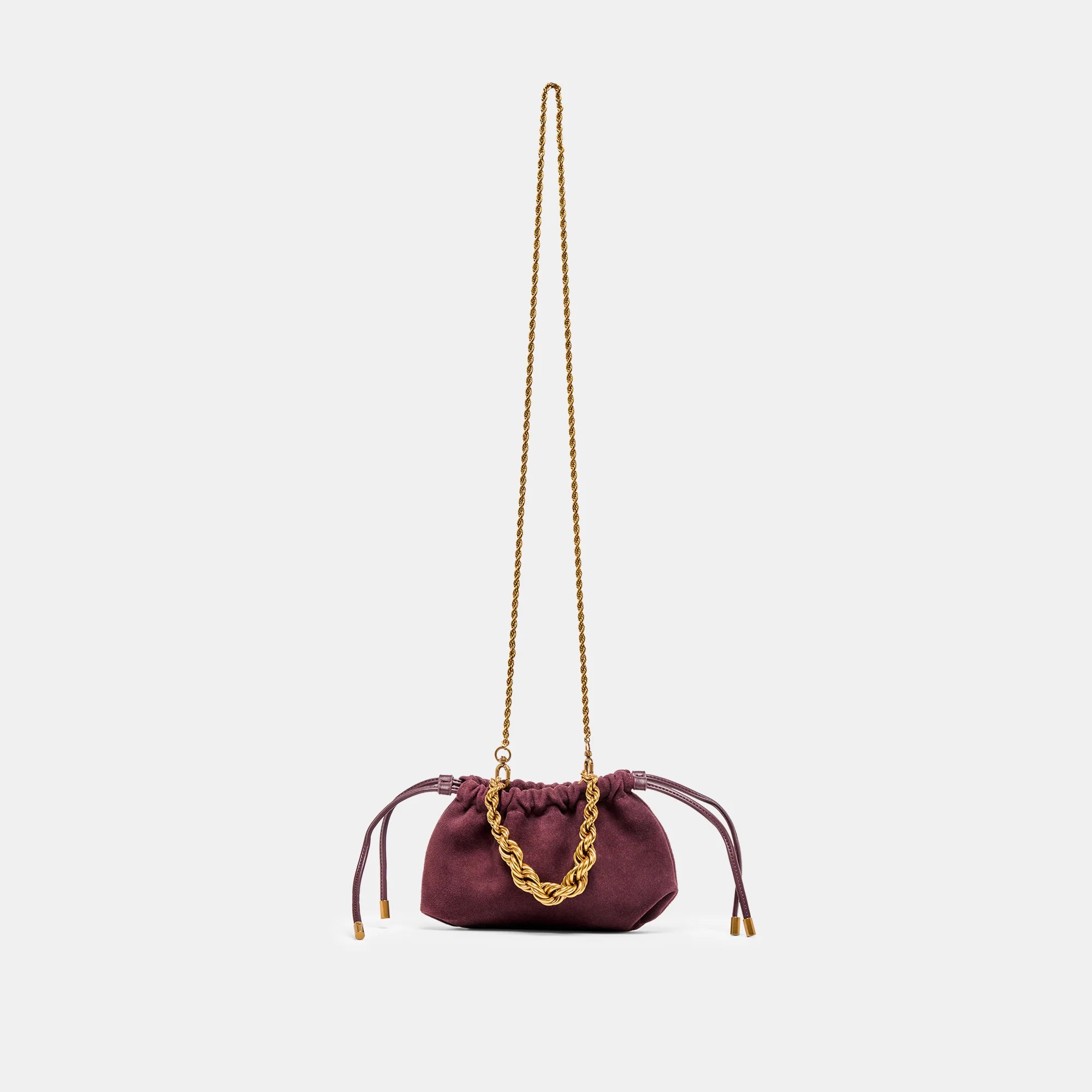 CLEEO BURGUNDY SUEDE