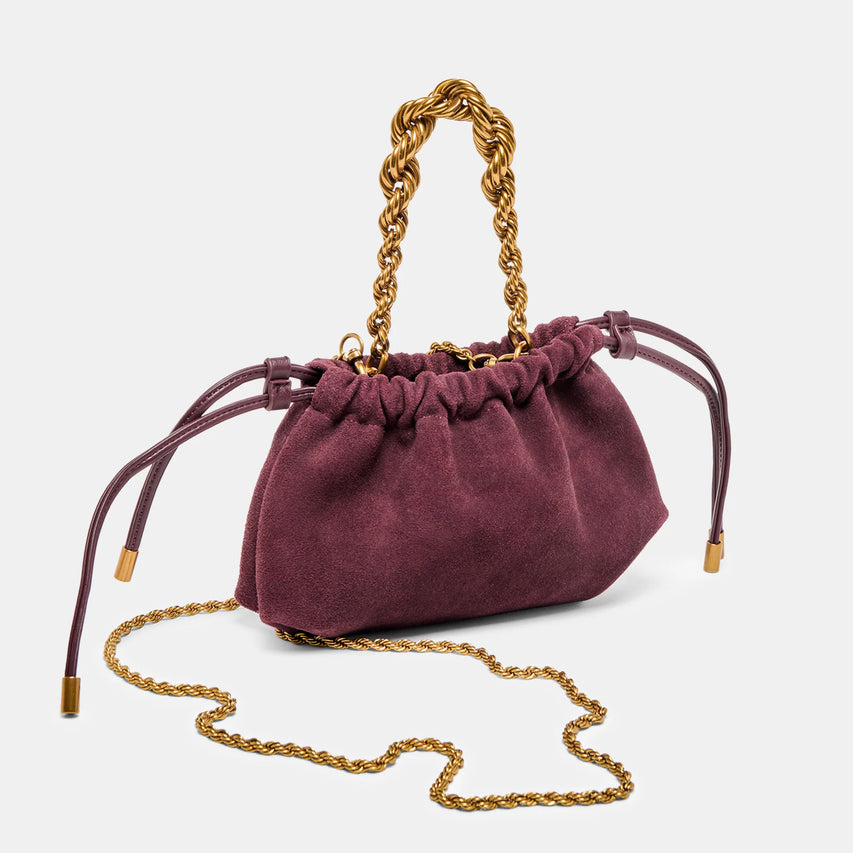 CLEEO BURGUNDY SUEDE