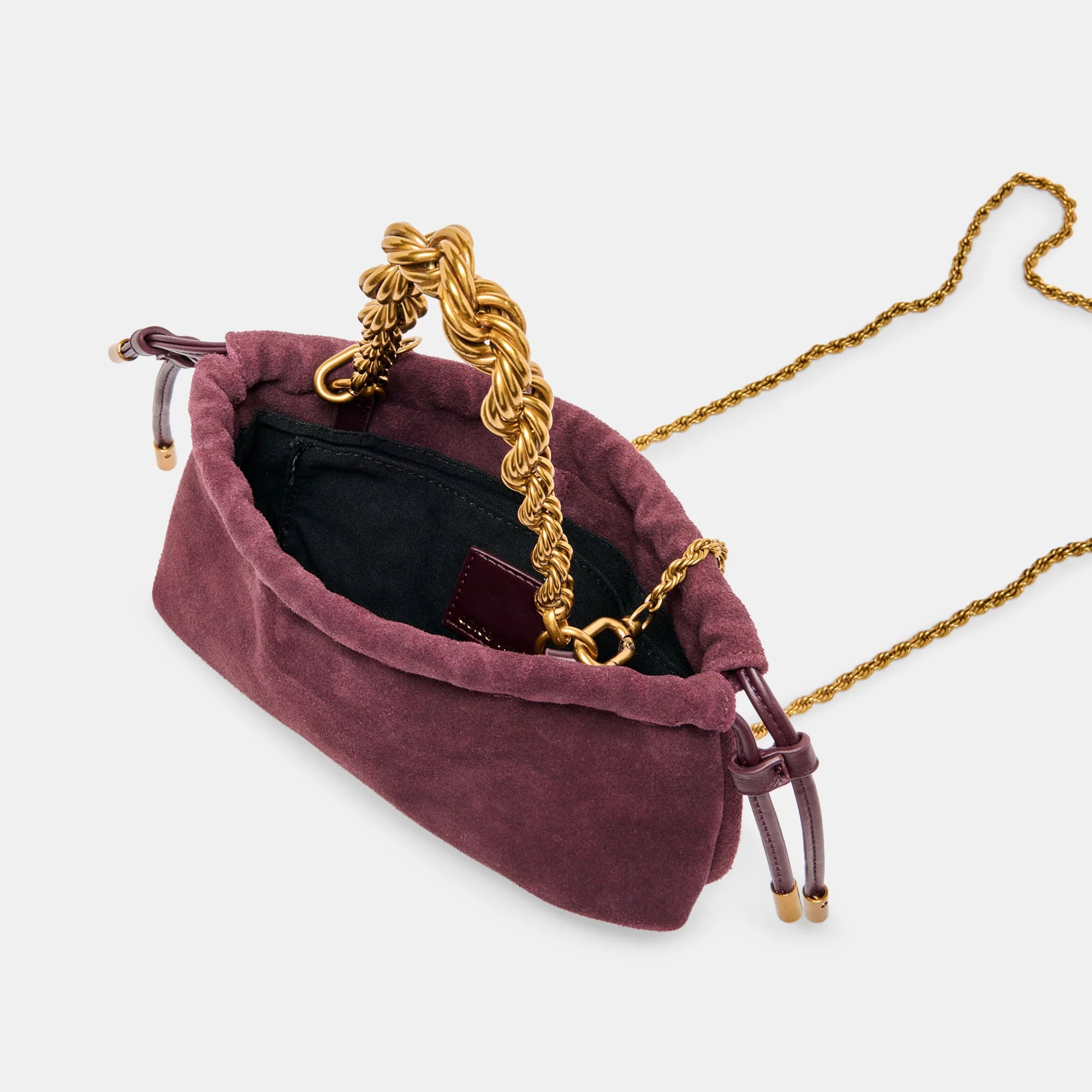 CLEEO BURGUNDY SUEDE