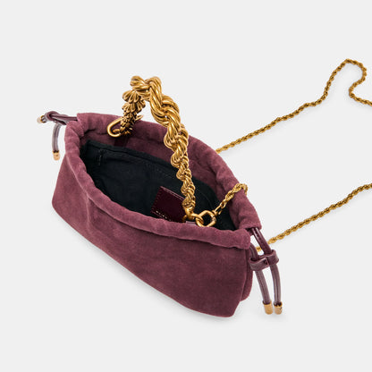 CLEEO BURGUNDY SUEDE