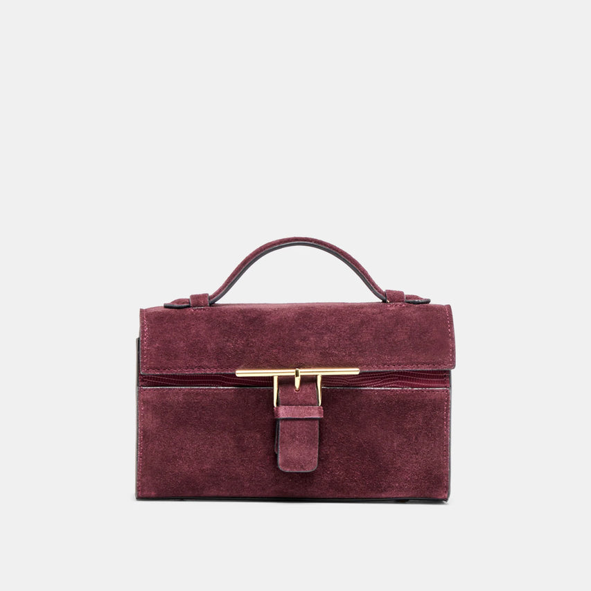 ZANNONE BURGUNDY SUEDE