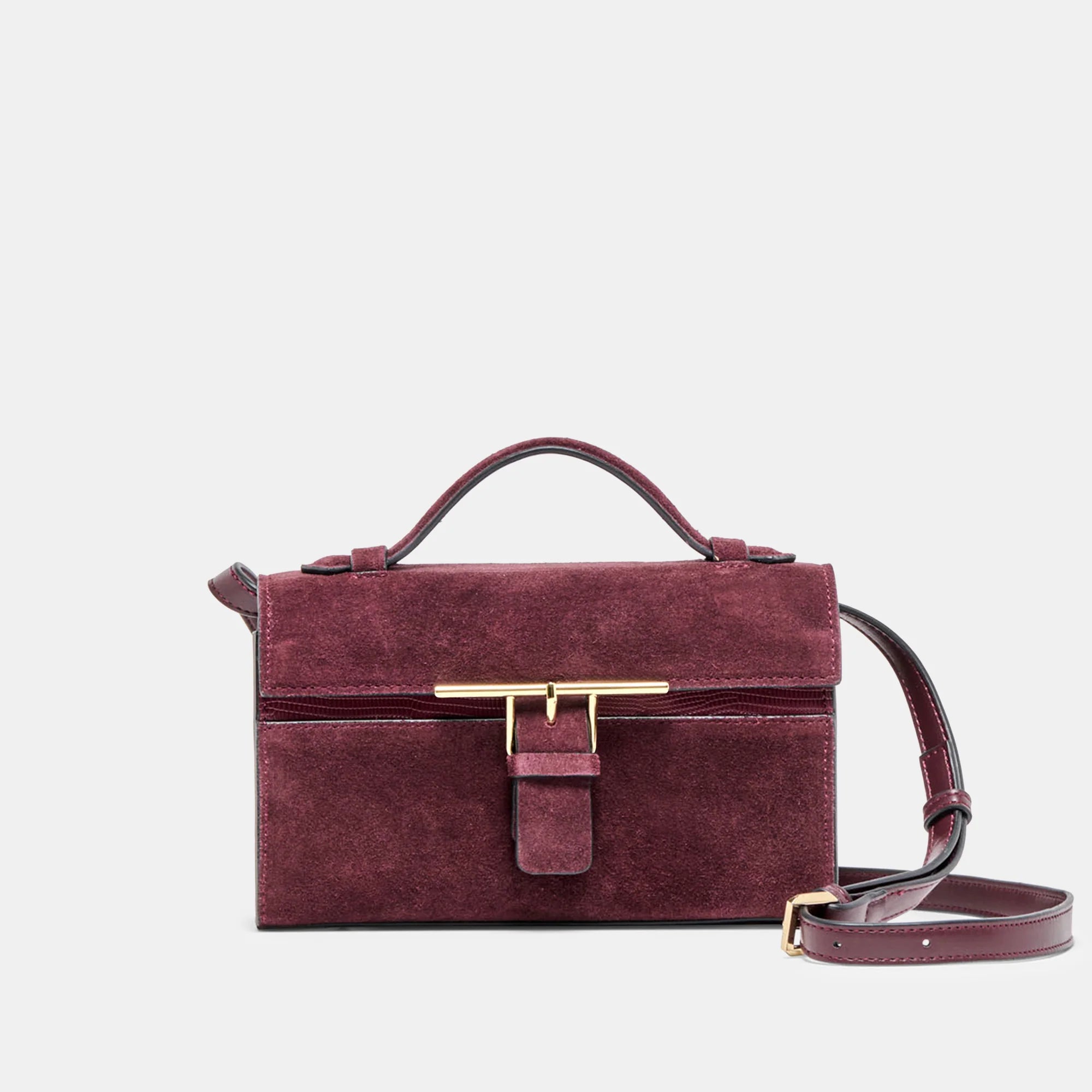 ZANNONE BURGUNDY SUEDE