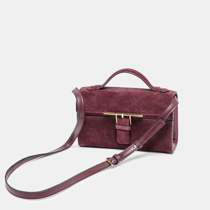 ZANNONE BURGUNDY SUEDE