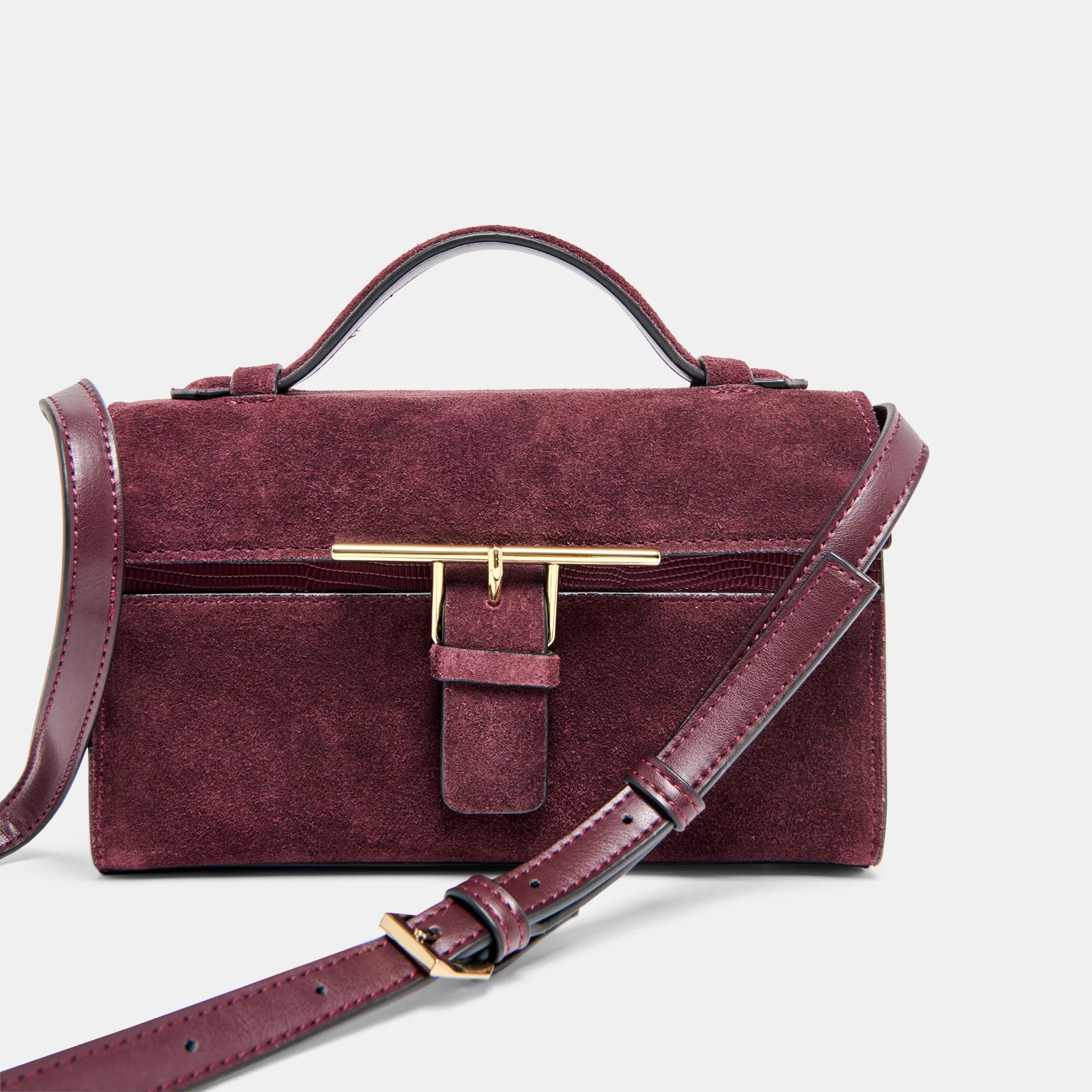 ZANNONE BURGUNDY SUEDE