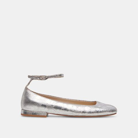 DOLCEVITA ASHYA SILVER Flats + Loafers