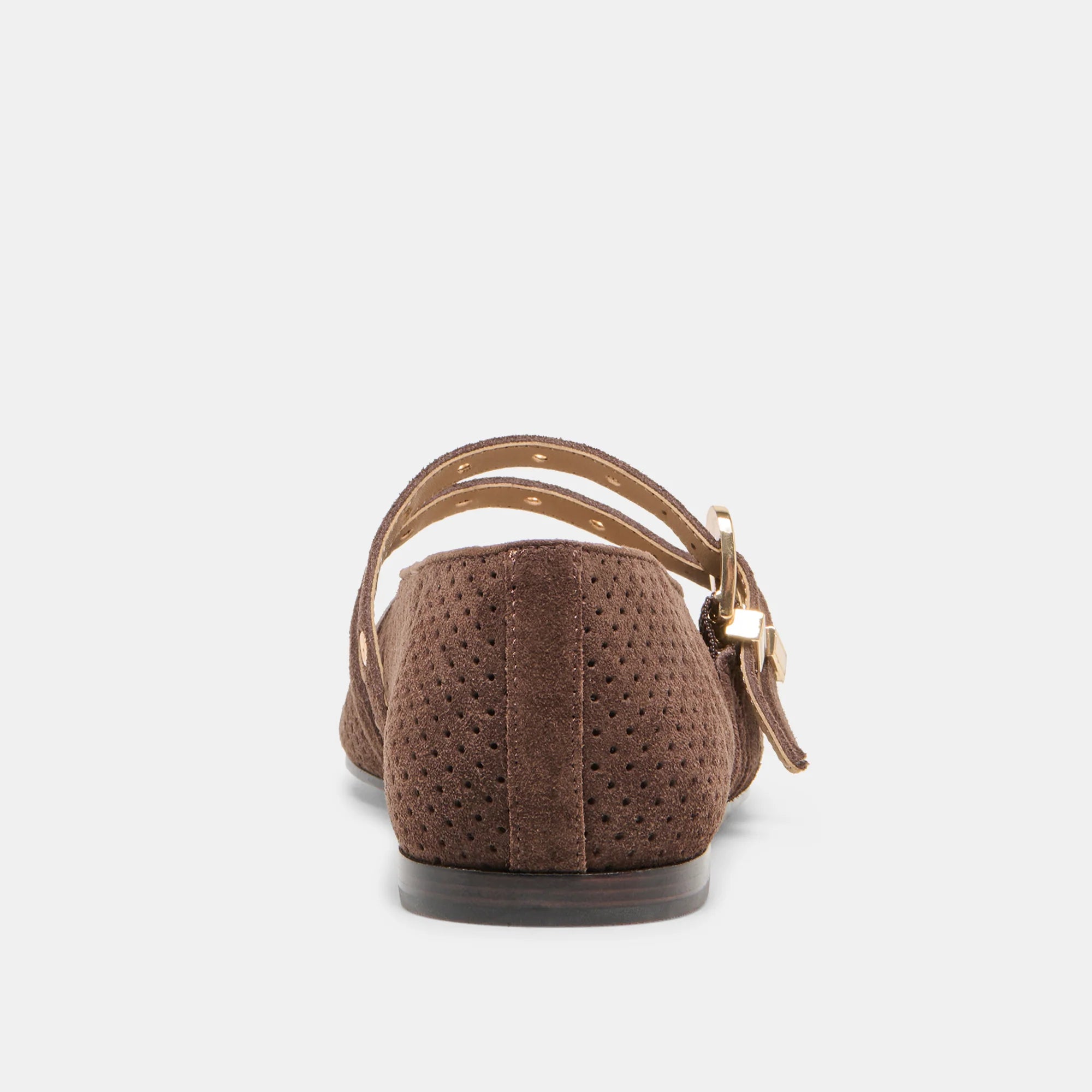 BAYLEE GROMMET DARK BROWN SUEDE