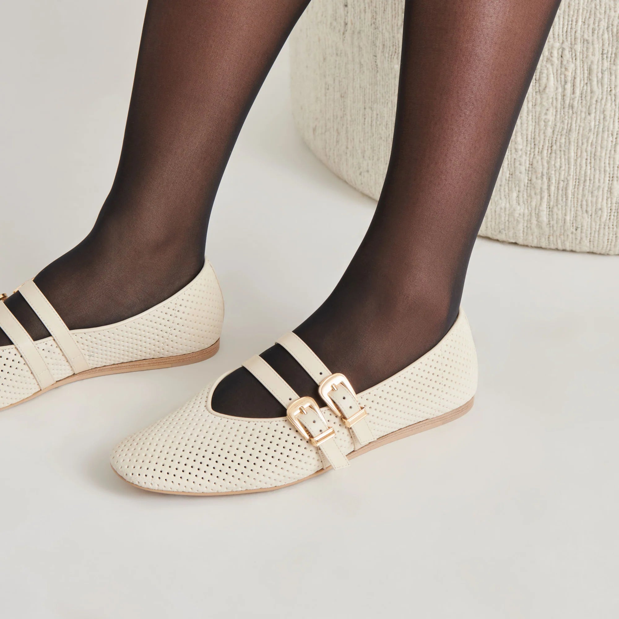 BAYLEE BONE PERF SUEDE