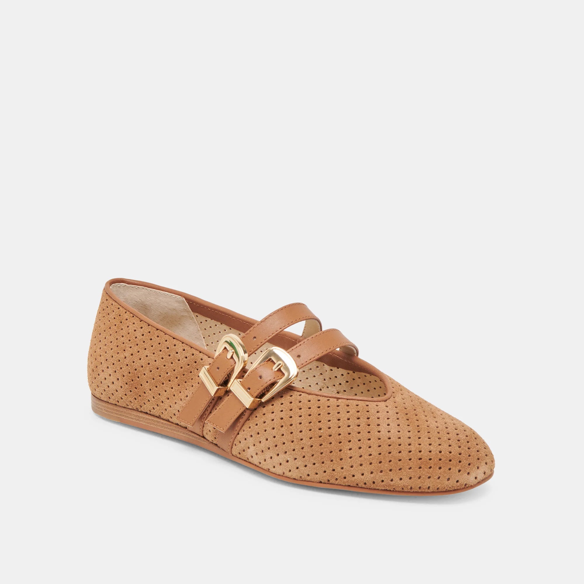 BAYLEE PECAN PERF SUEDE