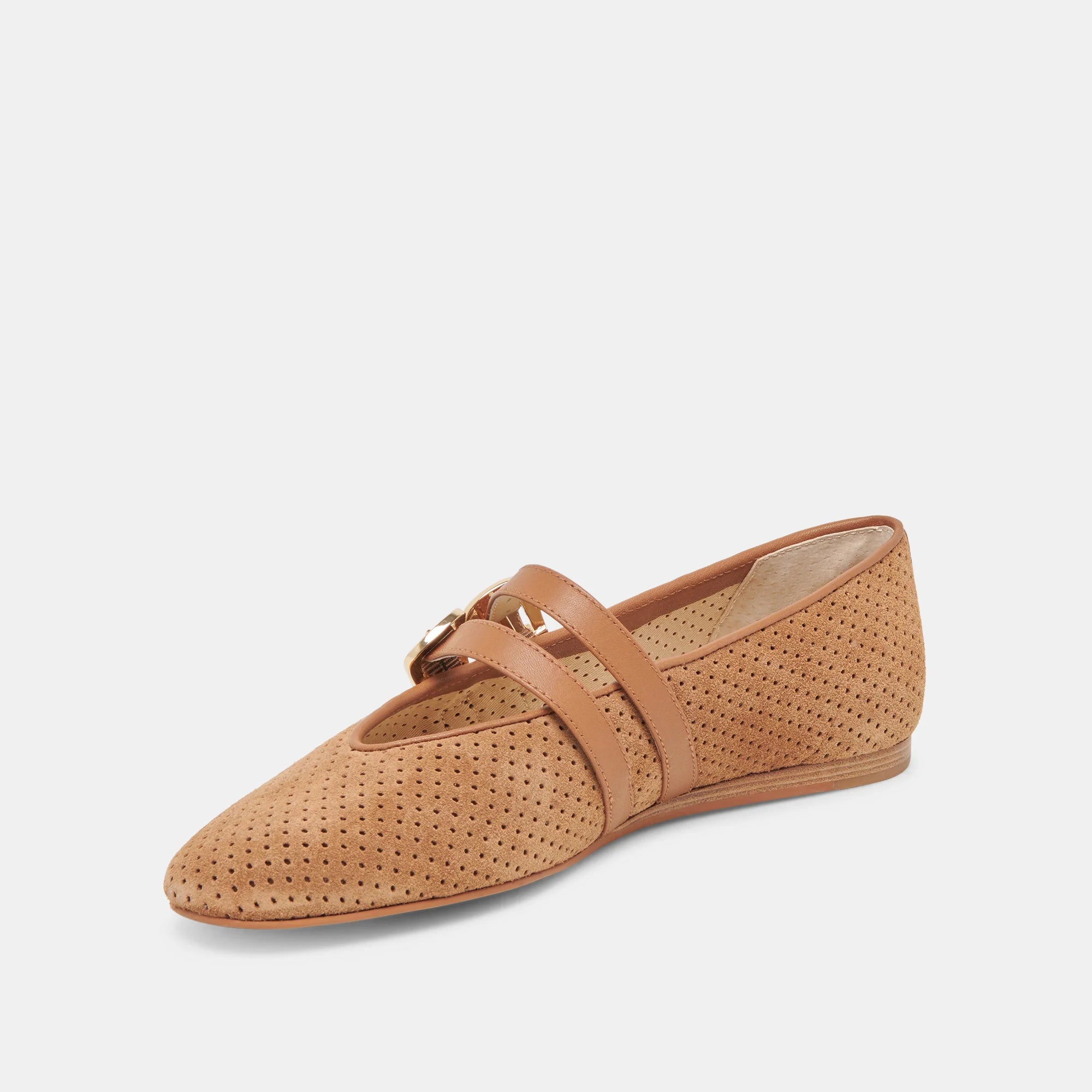 BAYLEE PECAN PERF SUEDE