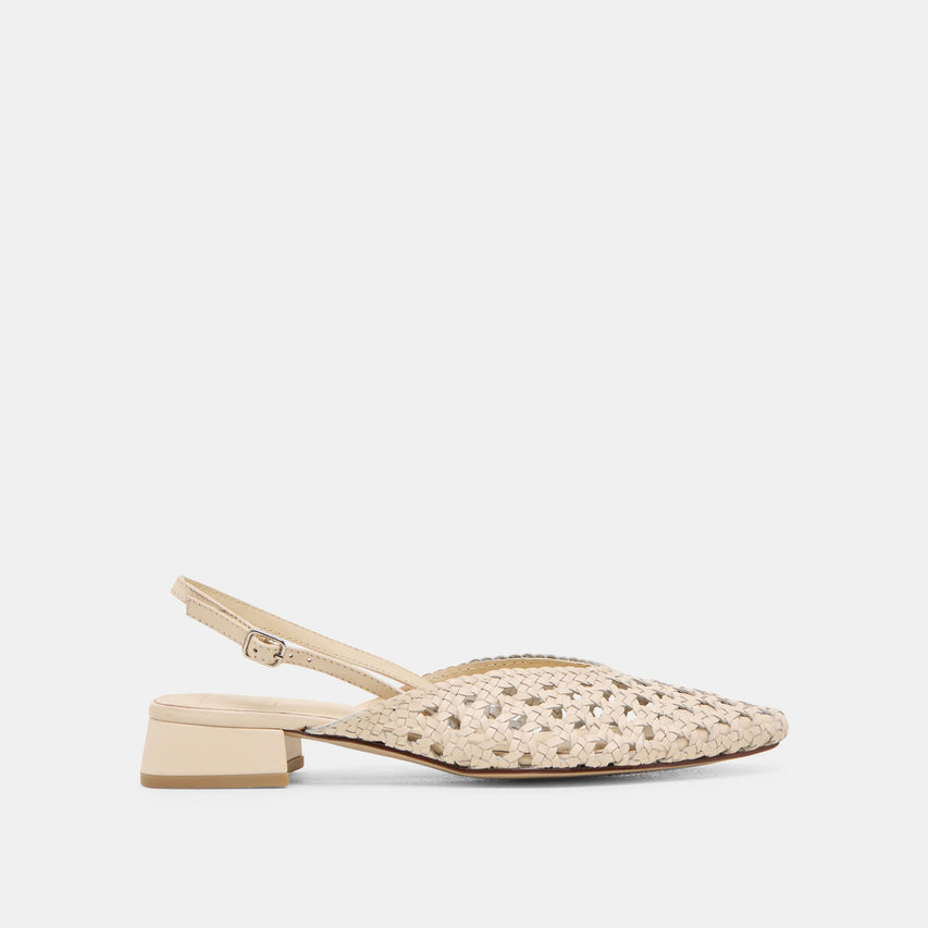 BIRDIE CUIR BLANC CASSÉ 