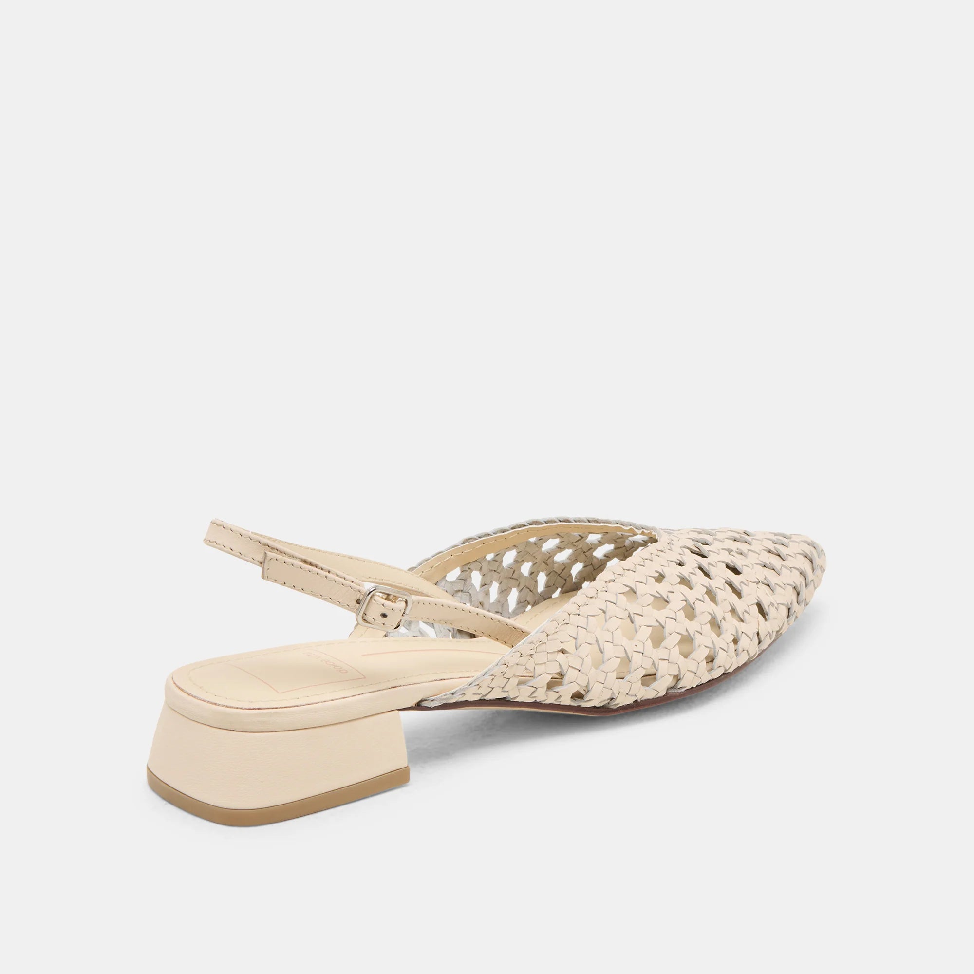 BIRDIE CUIR BLANC CASSÉ - view 3