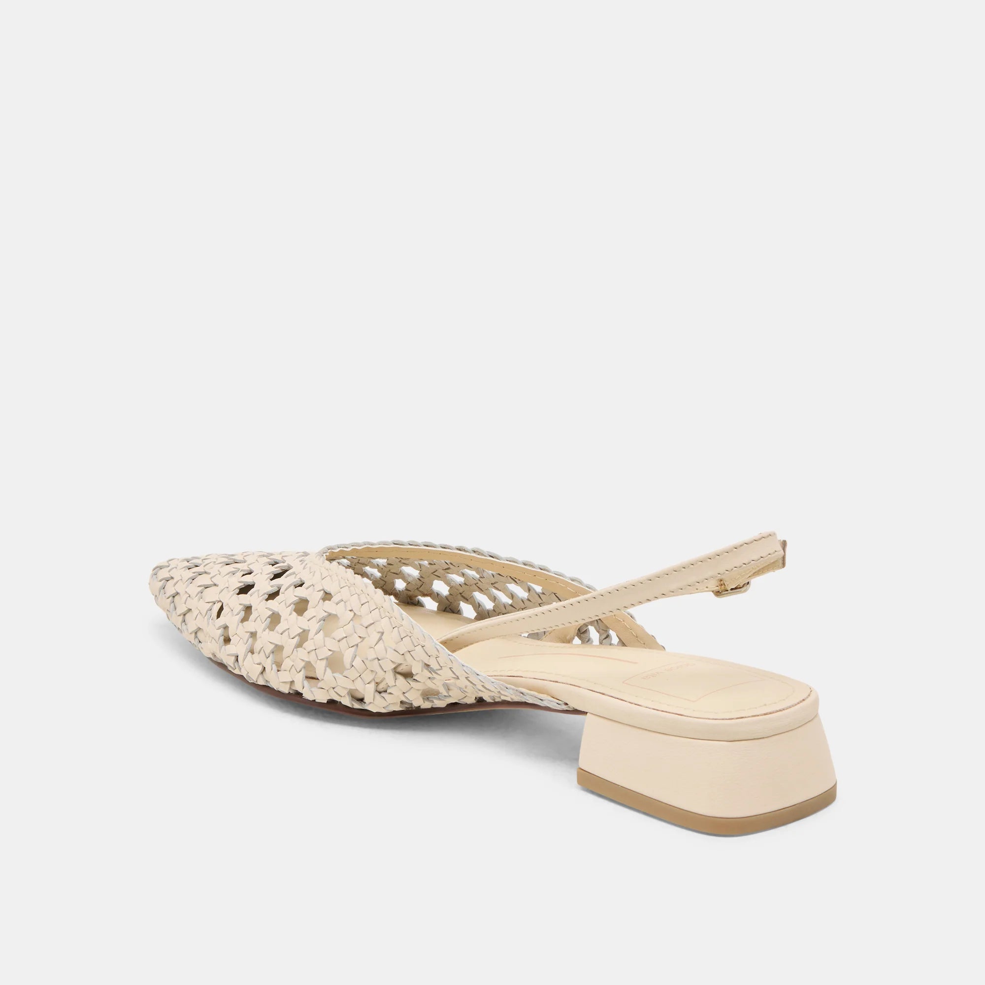 BIRDIE CUIR BLANC CASSÉ - view 5