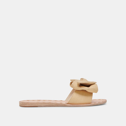 DOLCEVITA DARSEY LT NATURAL RAFFIA Slide Sandals