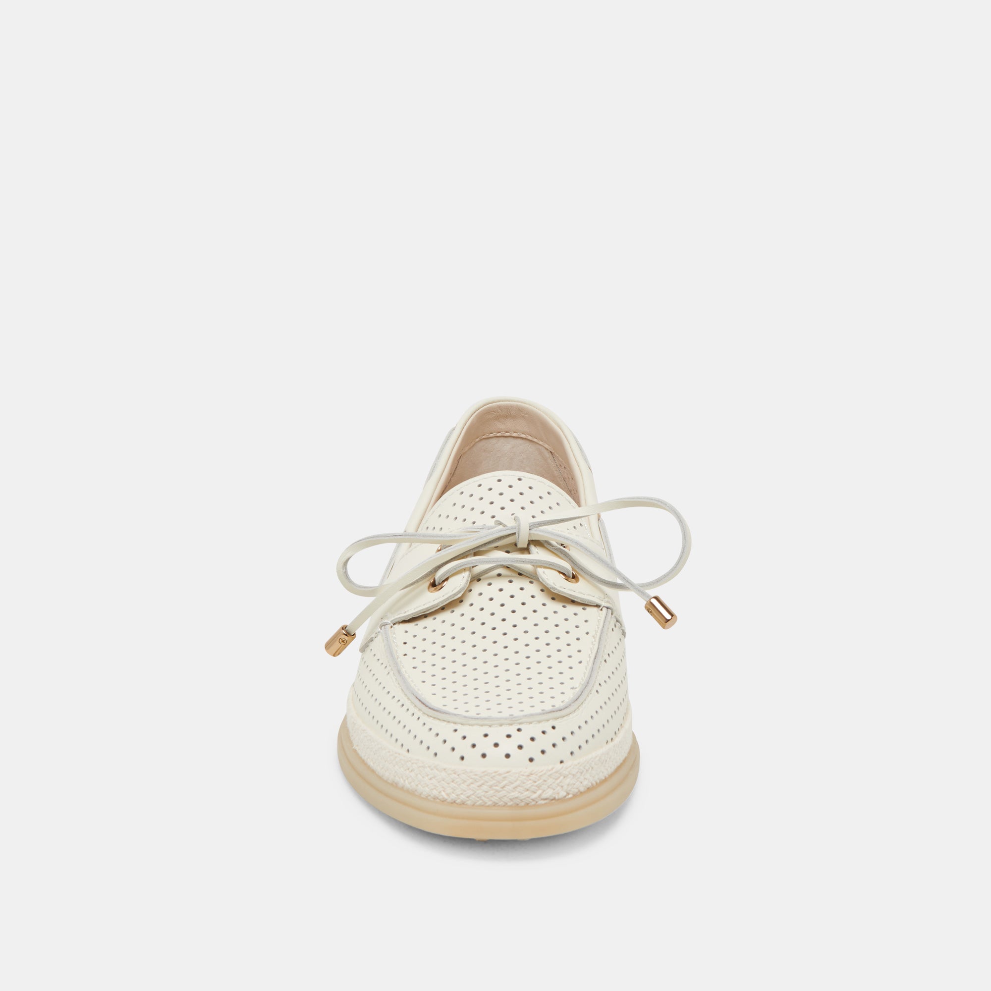 DORIS PERF OFF WHITE LEATHER