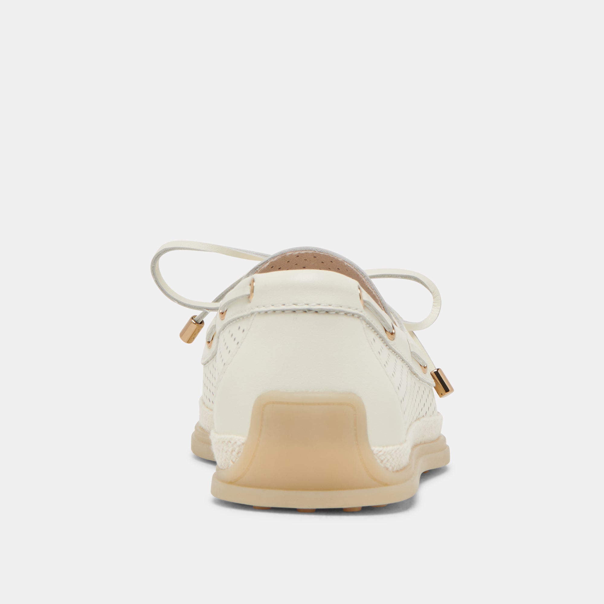 DORIS PERF OFF WHITE LEATHER
