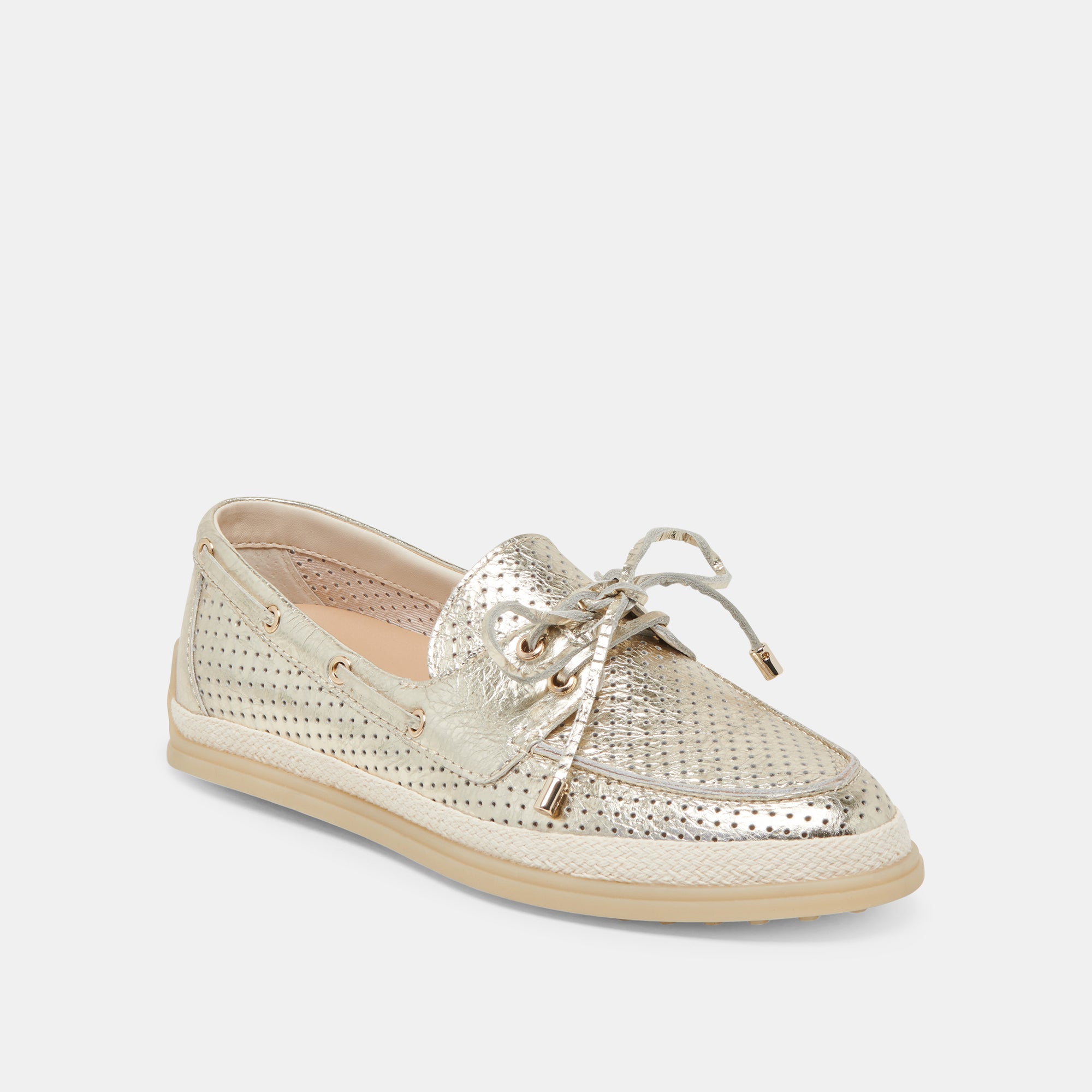 DORIS PERF PLATINUM LEATHER