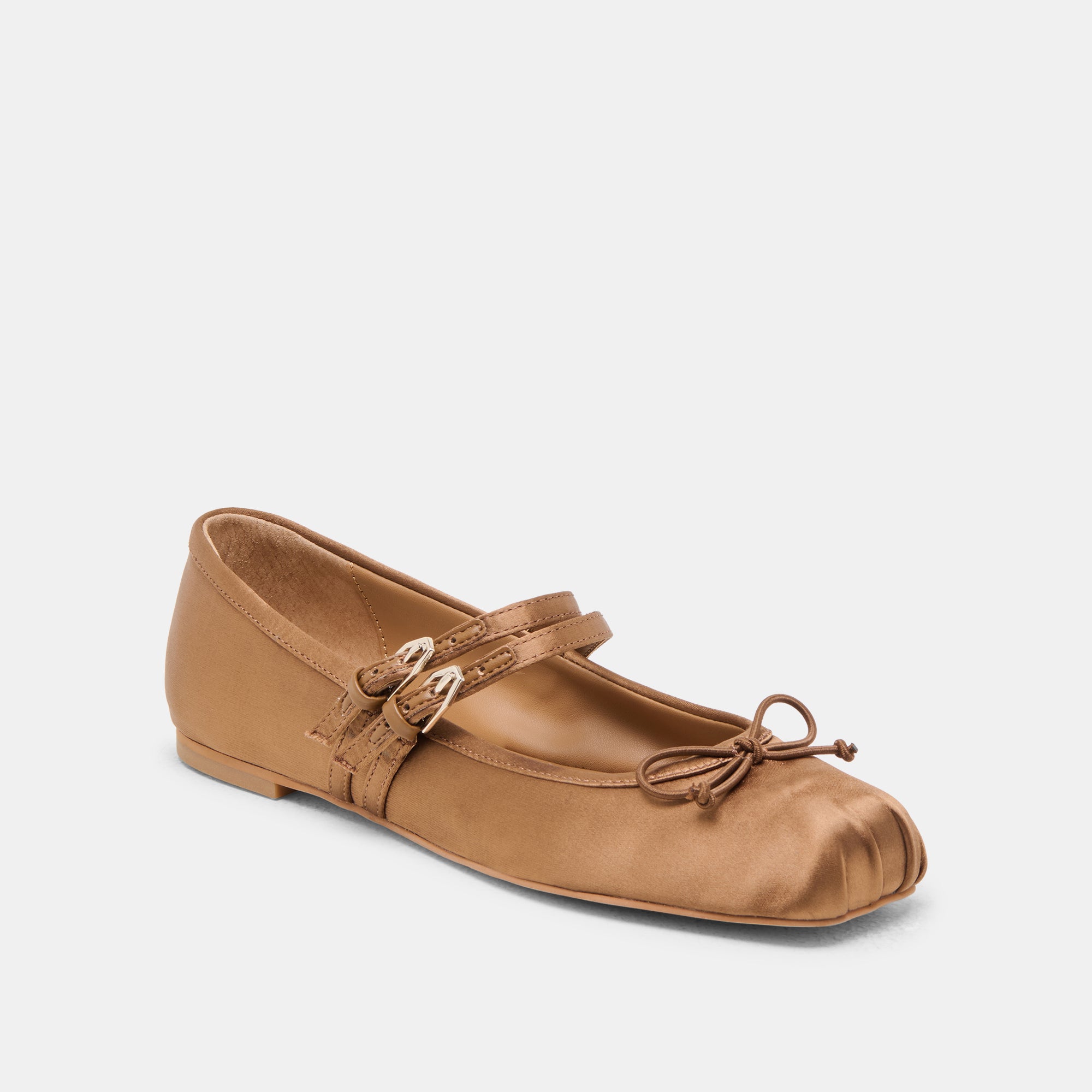 GIBSEN MID BROWN SATIN