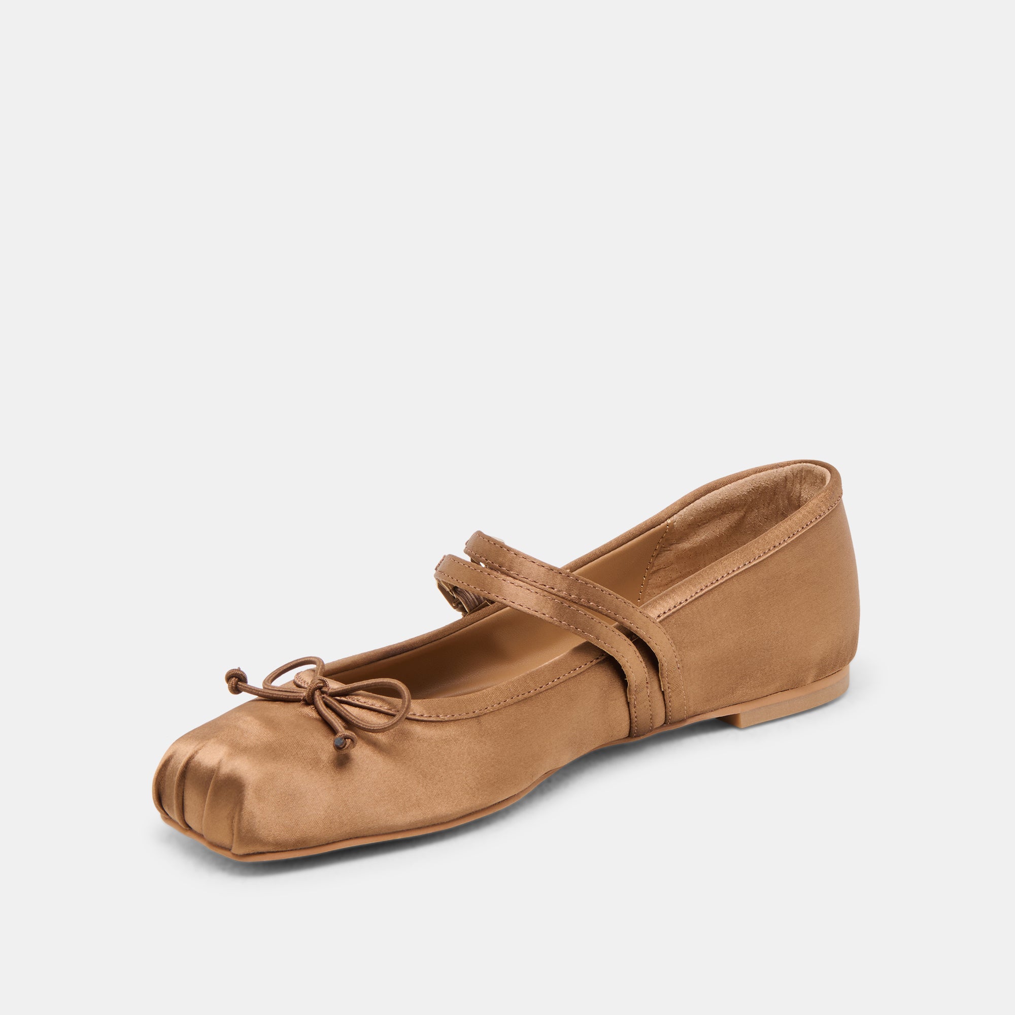 GIBSEN MID BROWN SATIN