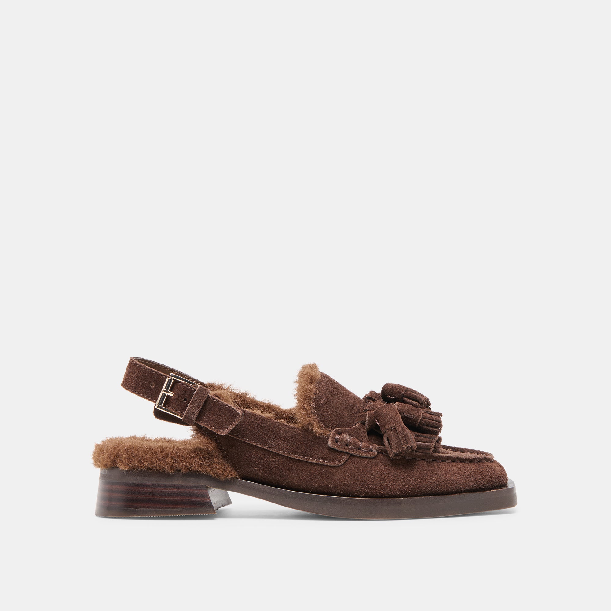 HAMLIT PLUSH SUEDE BRUN FONCE