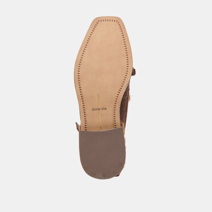 HAMLIT PLUSH SUEDE BRUN FONCE