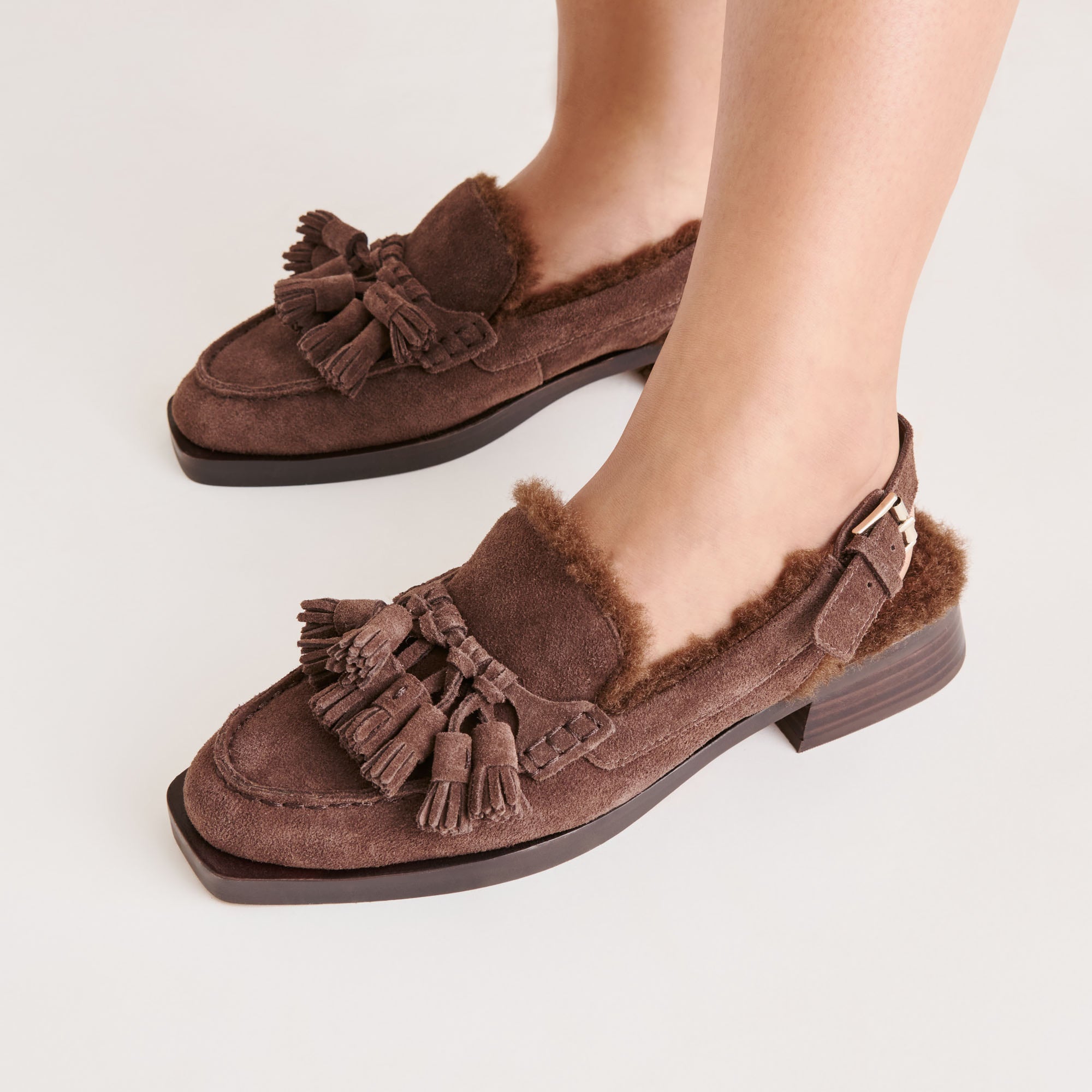 HAMLIT PLUSH SUEDE BRUN FONCE - view 6