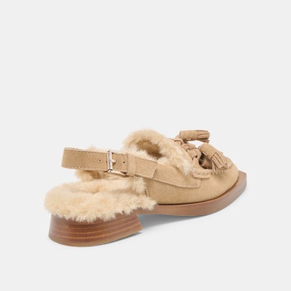 HAMLIT PLUSH DK TAUPE SUEDE