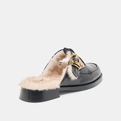 HARLAH CUIR PELUCHE NOIR