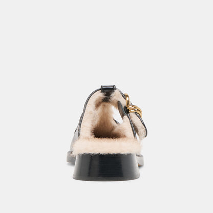 HARLAH CUIR PELUCHE NOIR