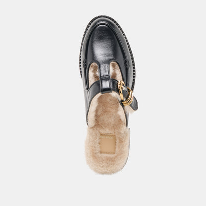 HARLAH CUIR PELUCHE NOIR