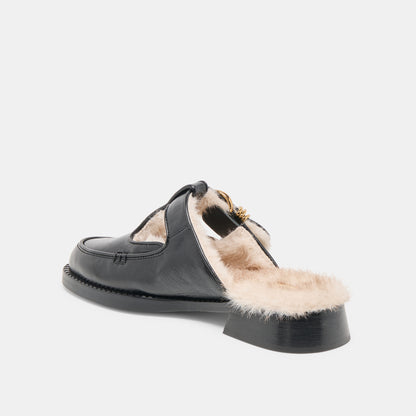 HARLAH CUIR PELUCHE NOIR