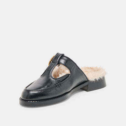 HARLAH CUIR PELUCHE NOIR