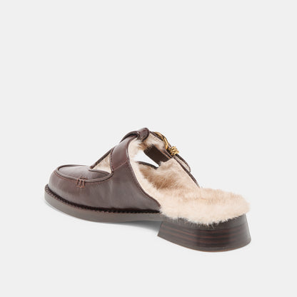 HARLAN CUIR PELUCHE CHOCOLAT