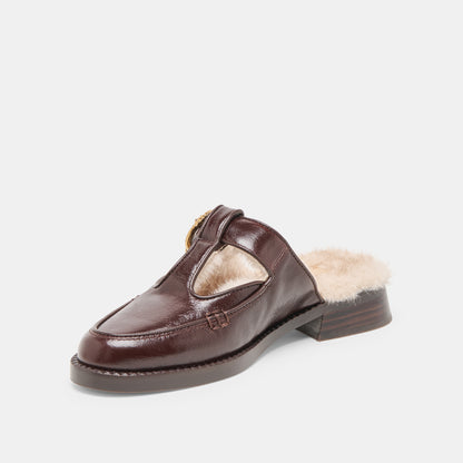 HARLAN CUIR PELUCHE CHOCOLAT