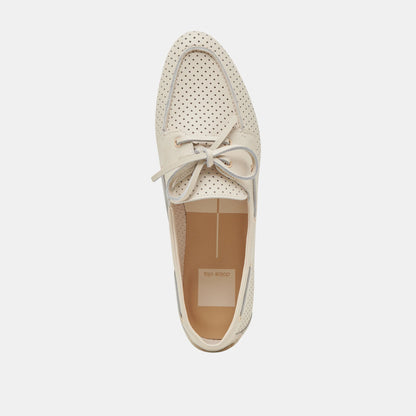 LAKIN WHITE LEATHER