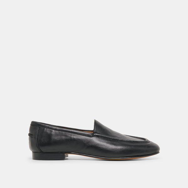 MATTIE Black Leather Loafers | Women's Designer Shoes – Dolce Vita
