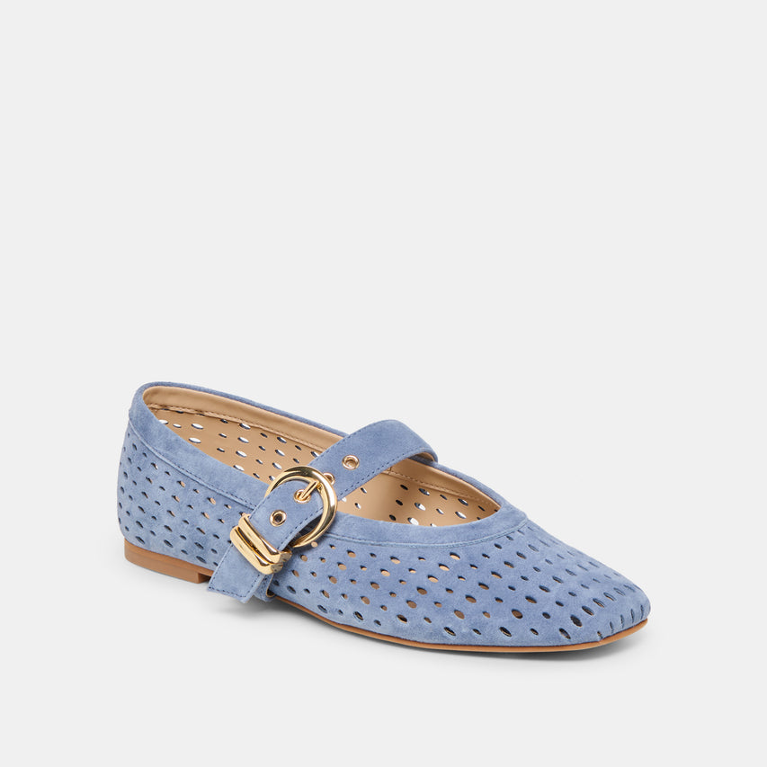 MIKEL PERIWINKLE SUEDE