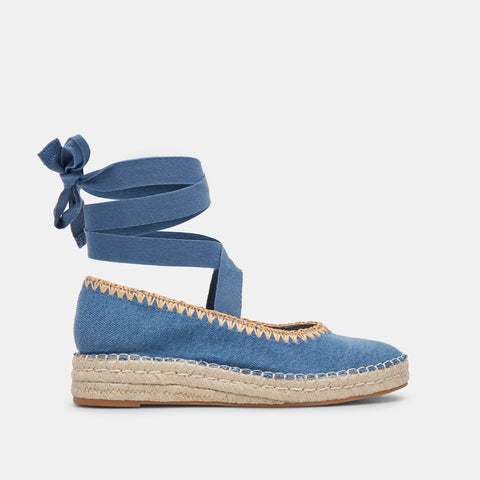 DOLCEVITA MORGAN BLUE DENIM Flats + Loafers