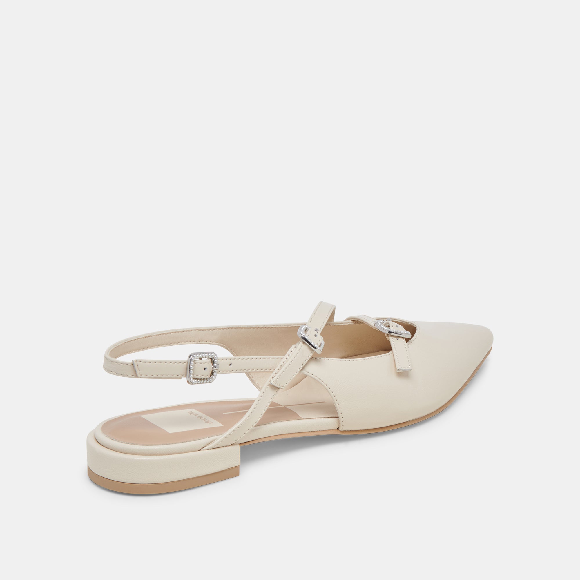 PAMLA PEARL IVORY CRINKLE PATENT