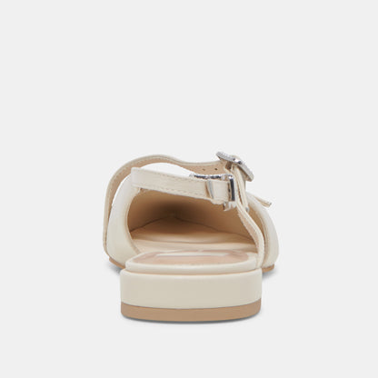 PAMLA PEARL IVORY CRINKLE PATENT