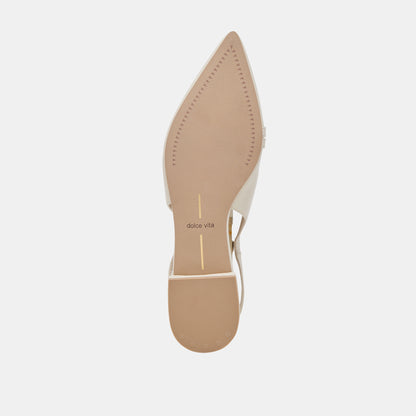 PAMLA PEARL IVORY CRINKLE PATENT