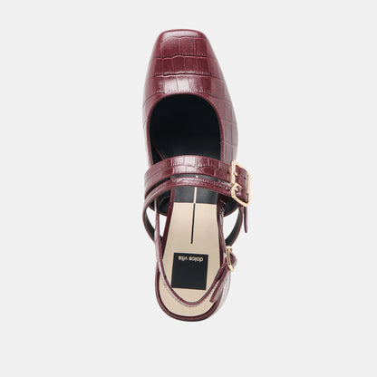 PATZY OXBLOOD LEATHER