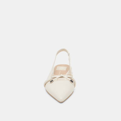 PAYGE CUIR BLANC CASSÉ