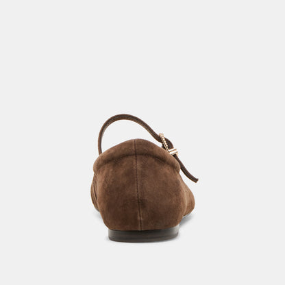 REYES DARK BROWN SUEDE
